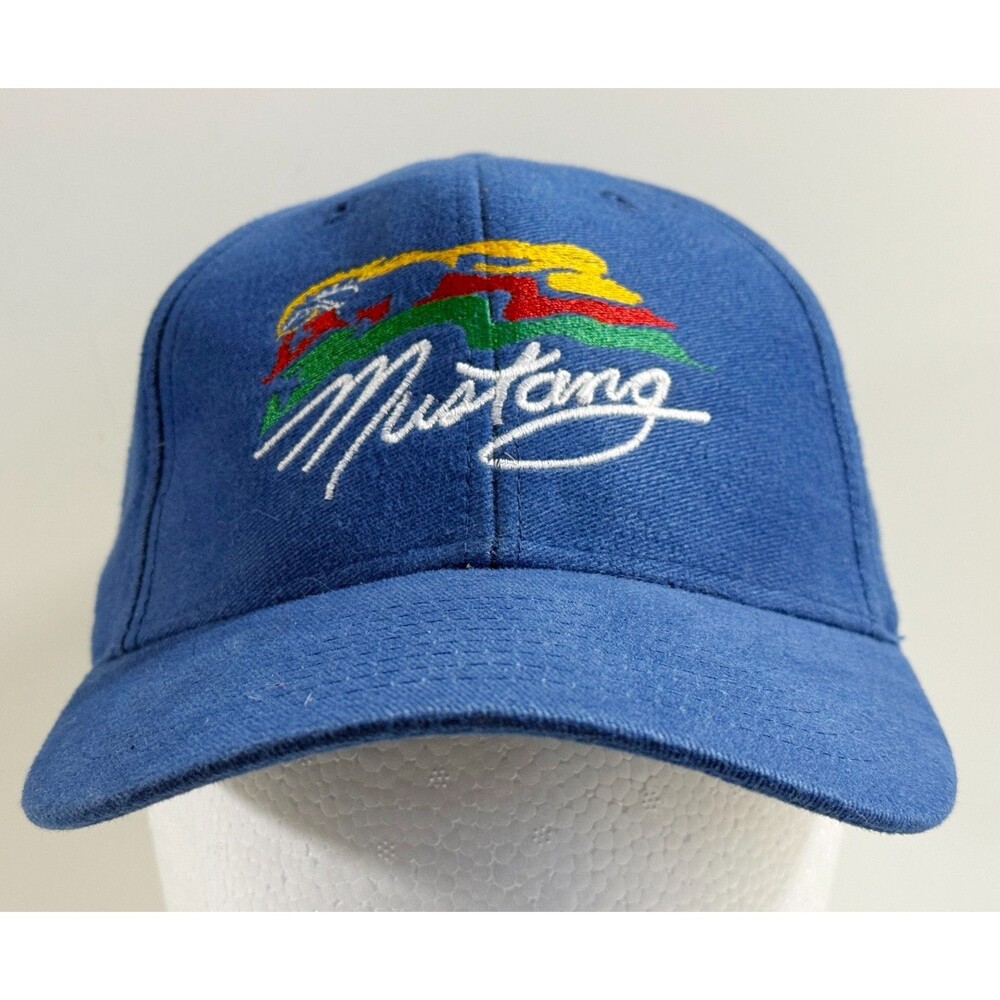 Mohr's Mustang Hat Cap Blue Adjustable‎